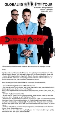 Poster Depeche Mode Live In Berlin 2017 2017