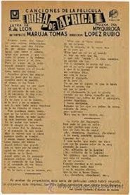 Poster Rosa de África 1941