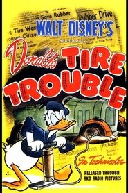 Poster Donald's Tire Trouble 1943