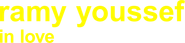 Ramy Youssef: In Love Logo
