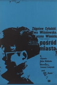 Poster Sam pośród miasta