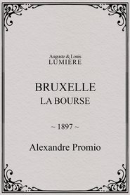 Poster Bruxelles, la bourse 1897
