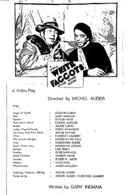 Poster Coupla White Faggots Sitting Around Talking 1981