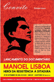 Poster Manoel Lisboa: Herói da Resistência à Ditadura