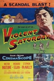 Poster Violent Saturday 1955
