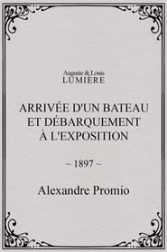 Poster Arrivée d'un bateau et débarquement à l'exposition