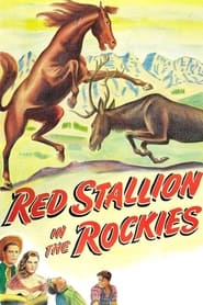 Poster Red Stallion In The Rockies