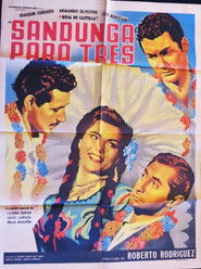 Poster Sandunga para tres 1953