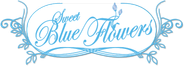 Sweet Blue Flowers Logo