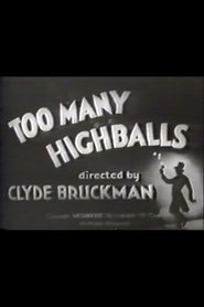 Poster Too Many Highballs 1933