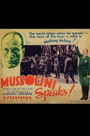 Poster Mussolini Speaks 1933