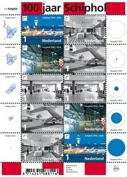 Poster 100 jaar Schiphol: Luchtzaken onder de zeespiegel 2016
