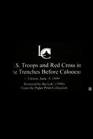 Poster U.S. Troops and Red Cross in the Trenches Before Caloocan 1899