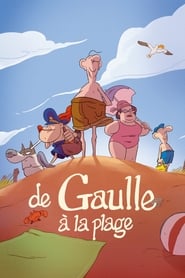 De Gaulle at the Beach poster