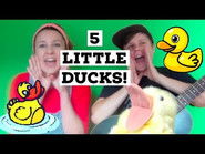 5 Little Ducks Went Out One Day with action lyrics