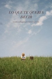 Lo Que Te Queria Decir (1970)