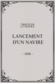 Poster Lancement d'un navire 1896