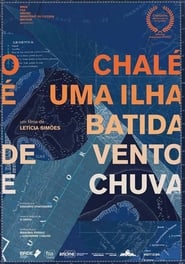 O chalé é uma ilha batida de vento e chua постер