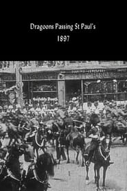 Poster Dragoons Passing St Paul's 1897
