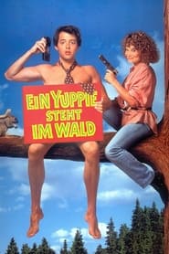 Poster Ein Yuppie steht im Wald