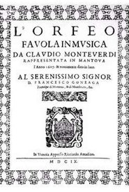 Poster Monteverdi: L'Orfeo - La Fenice 2017