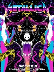 Poster Metallica at Raadi Airfield Estonia in Tartu 1970