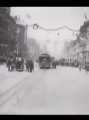 Poster Over Route of Roosevelt Parade in an Automobile 1903