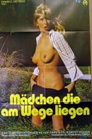 Mädchen, die am Wege liegen