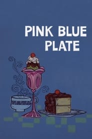 Poster Pink Blue Plate