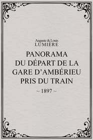Poster Panorama du départ de la gare d’Ambérieu pris du train (temps de neige)