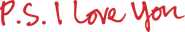 P.S. I Love You Logo