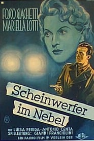 Poster Scheinwerfer im Nebel