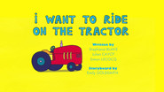 I Want To Ride On The Tractor