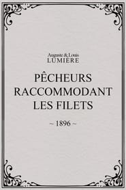 Poster Pêcheurs raccommodant les filets