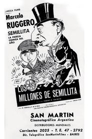 Poster Los millones de Semillita 1950
