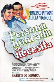 Poster Persona honrada se necesita