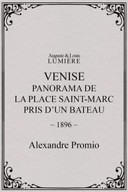 Poster Venise, panorama de la place Saint-Marc pris d'un bateau