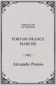 Poster Fort-de-France : marché 1902