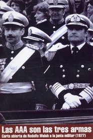 Poster Las AAA son las tres armas: Carta abierta de Rodolfo Walsh a la junta militar 1979 Poster Las AAA son las tres armas: Carta abierta de Rodolfo Walsh a la junta militar 1979