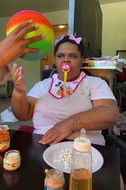 Michelle is a BAD BABY TODAY!