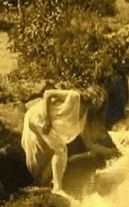 Poster Nude Woman by Waterfall 1920