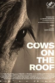 Poster Kühe auf dem Dach