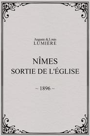 Poster Nîmes, sortie de l'église