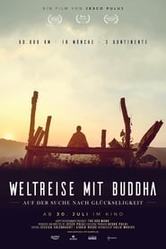 Poster Weltreise mit Buddha