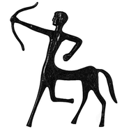 Logo for Dmytro Tomashpolskyi's workshop "Centaurs"