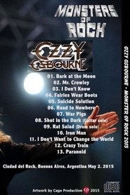 Poster Ozzy Osbourne Monsters of Rock Argentina 2015 2015