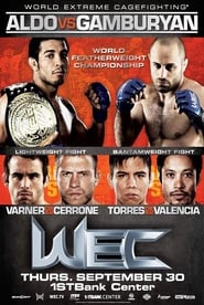 Poster WEC 51: Aldo vs. Gamburyan