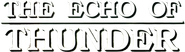The Echo of Thunder Logo