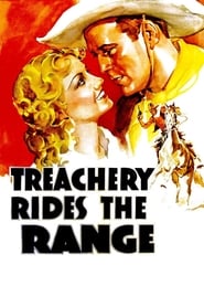 Poster Treachery Rides the Range