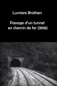 Poster Passage d'un tunnel en chemin de fer 1898